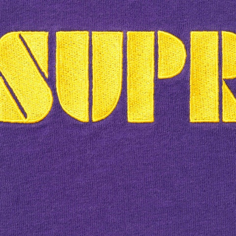 Supreme Stencil Embroidered S/S Top - Purple
