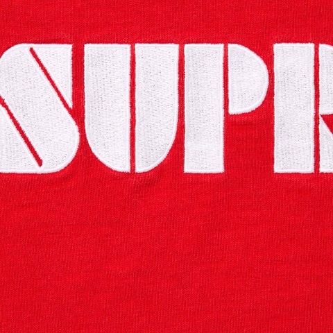 Supreme Stencil Embroidered S/S Top - Red