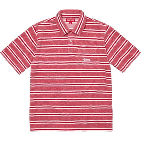 Stripe Terry S/S Polo - spring/summer 2024 - Supreme
