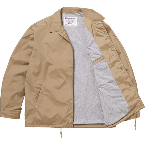 ジャケット・アウター Supreme /Champion Coaches Jacket Tan L Supreme®/Champion® Coaches Jacket - Supreme