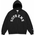 Supreme Supreme Champion Zip Up Hooded Sweatshirt (SS24) - Black