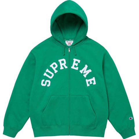 Supreme®/Champion® Zip Up Hooded Sweatshirt - Supreme