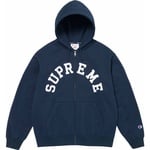 Supreme Supreme Champion Zip Up Hooded Sweatshirt (SS24) - Navy