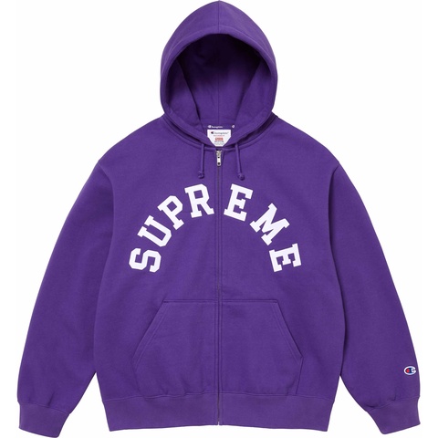 Supreme®/Champion® Zip Up Hooded Sweatshirt - Supreme