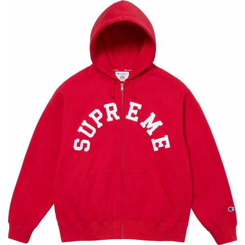 Supreme®/Champion® Zip Up Hooded Sweatshirt - Supreme