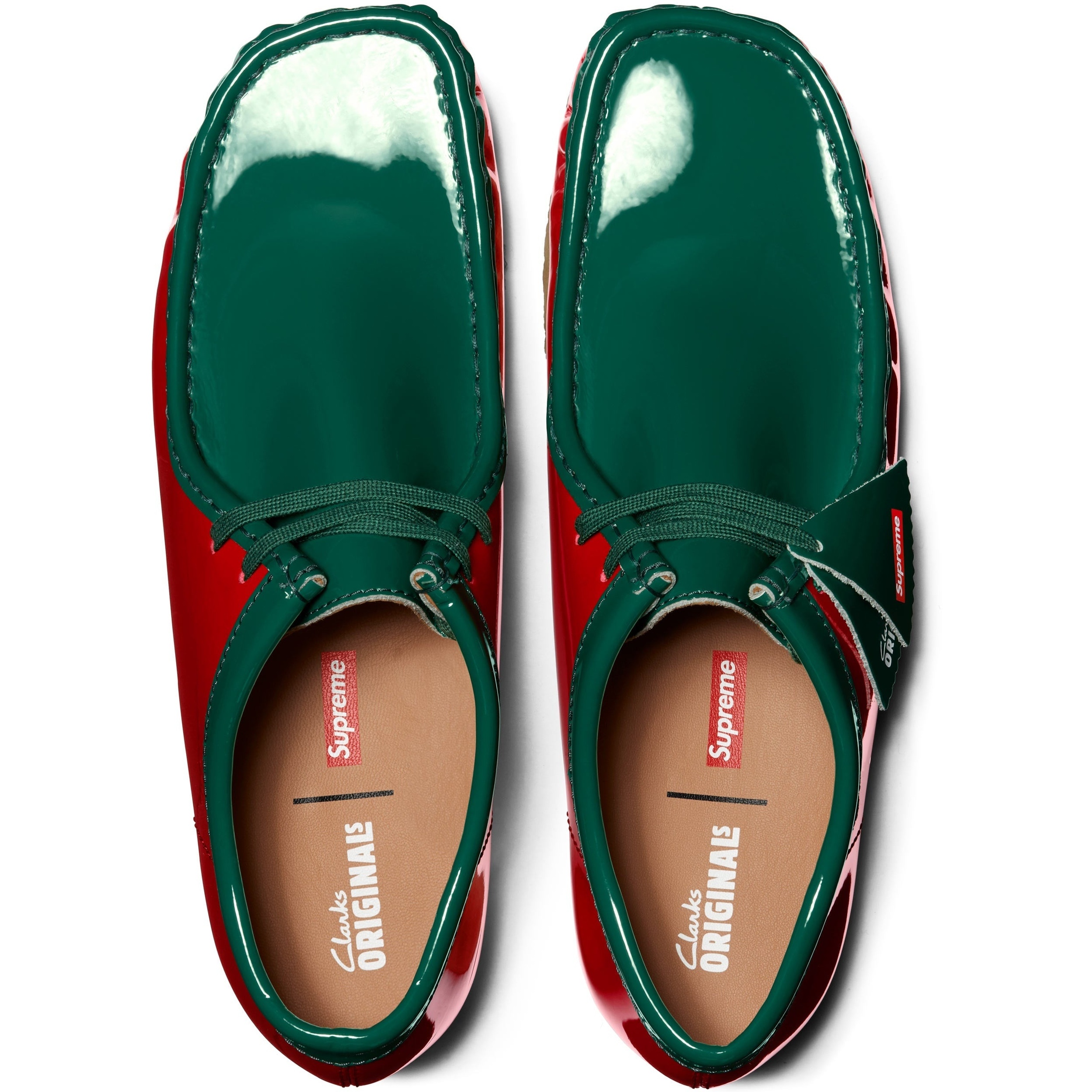 Supreme Supreme Clarks Originals Patent Leather Wallabee (SS24) - Multicolor - $178