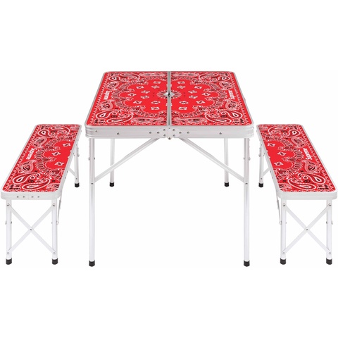 Supreme Supreme®/Coleman® Folding Table Set - Red
