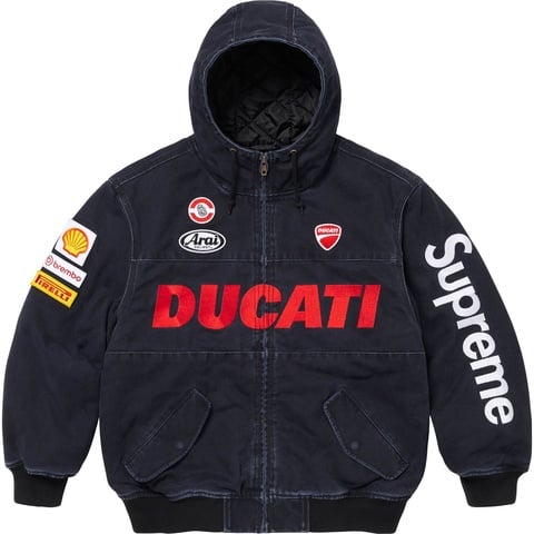 Supreme Supreme®/Ducati® Hooded Racing Jacket - Black