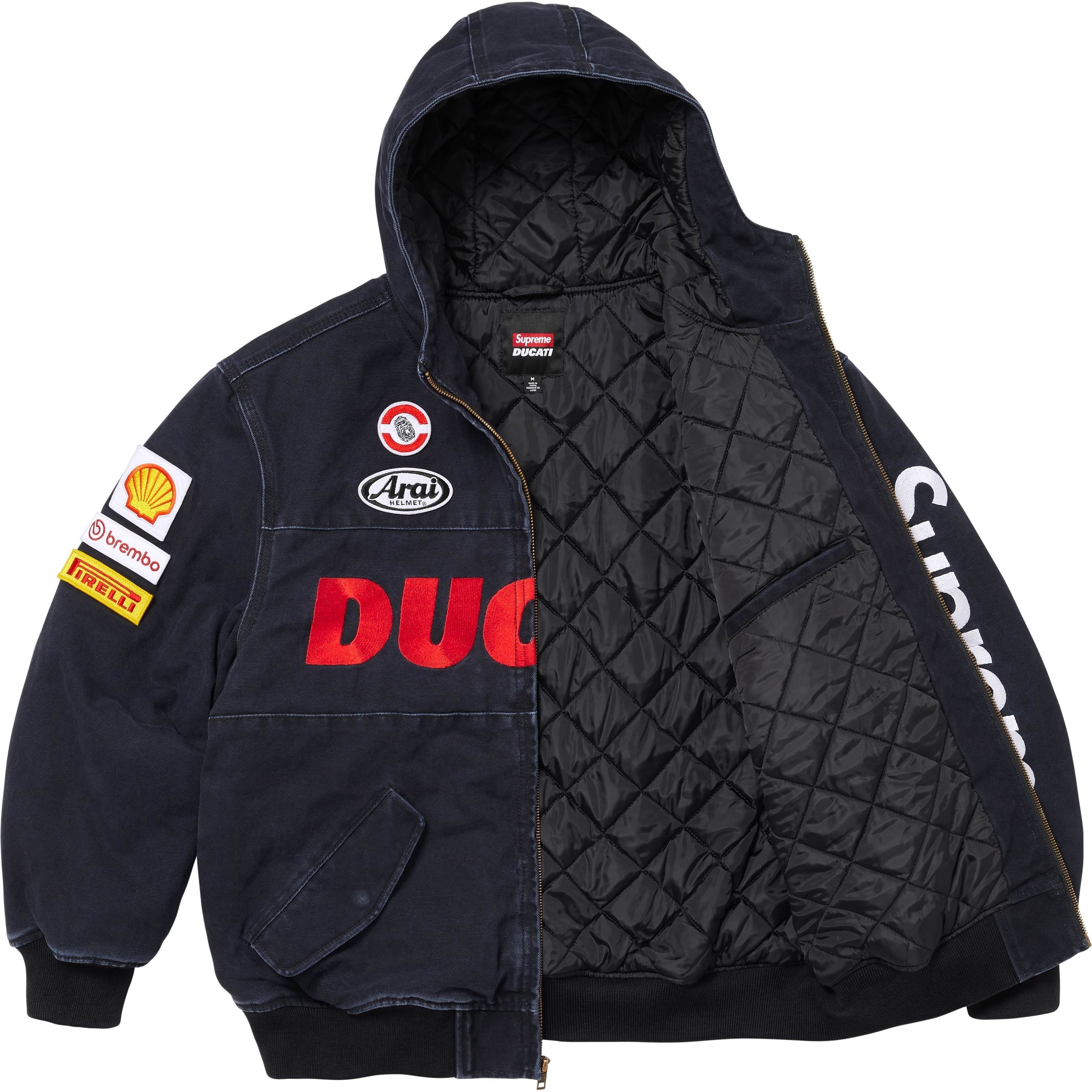 Supreme Supreme Ducati Hooded Racing Jacket (SS24) - Black - $368
