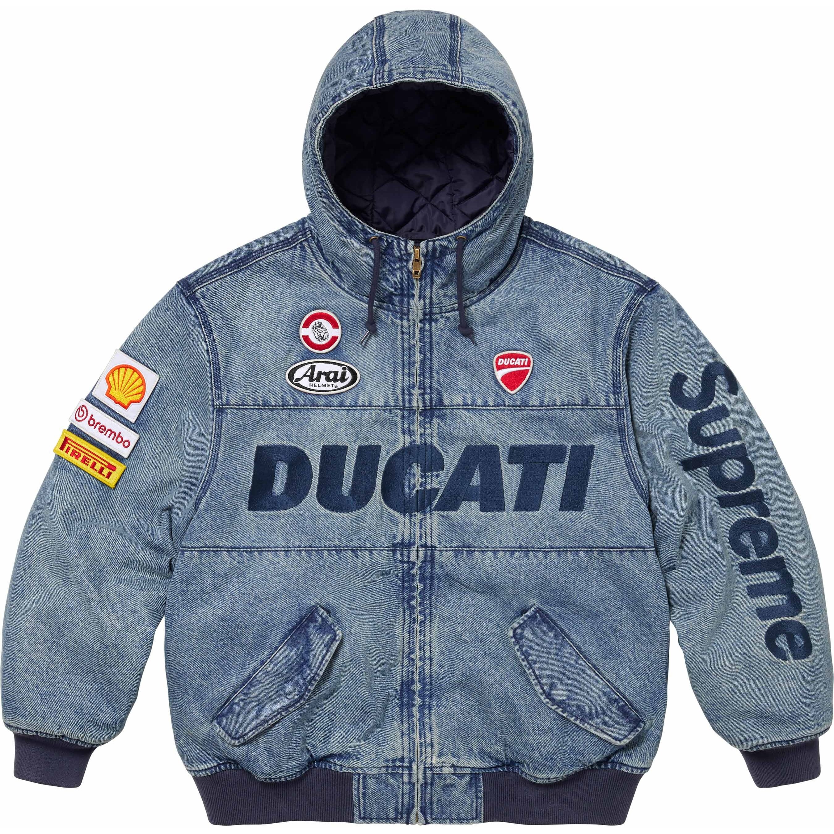 Supreme Supreme Ducati Hooded Racing Jacket (SS24) - Denim - $368