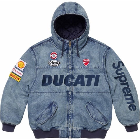 Supreme Supreme®/Ducati® Hooded Racing Jacket - Denim