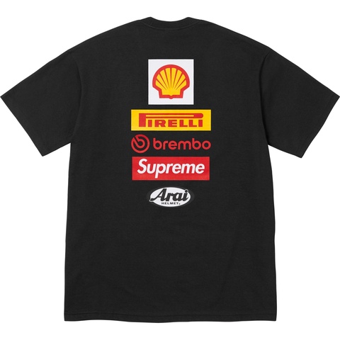 Supreme Supreme®/Ducati® Logos Tee - Black