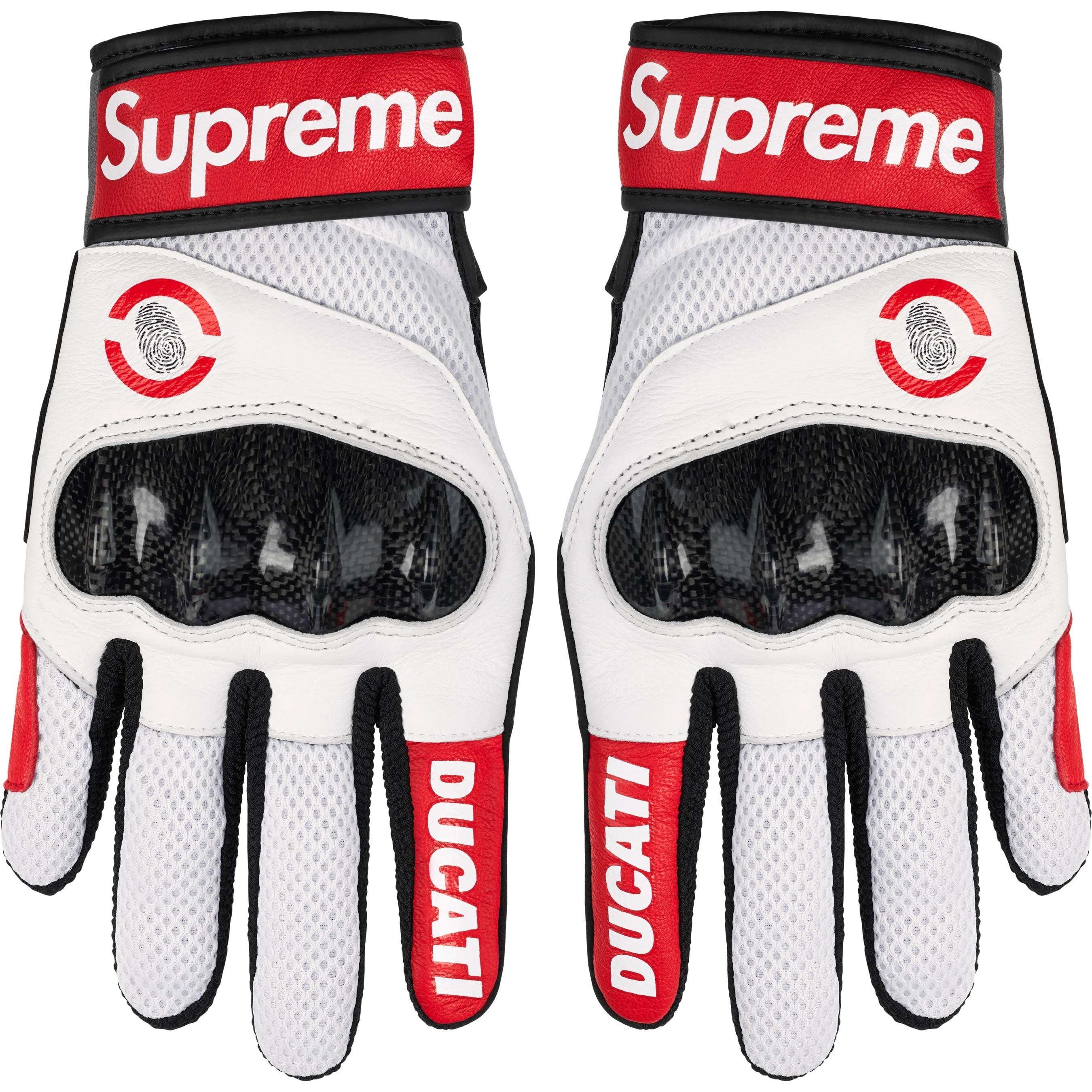 Supreme Supreme Ducati Spidi C1 Leather Gloves (SS24) - Red - $128