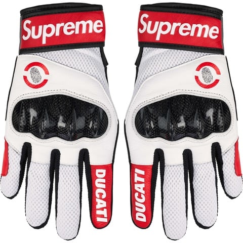 Supreme Supreme®/Ducati®/Spidi C1 Leather Gloves - Red