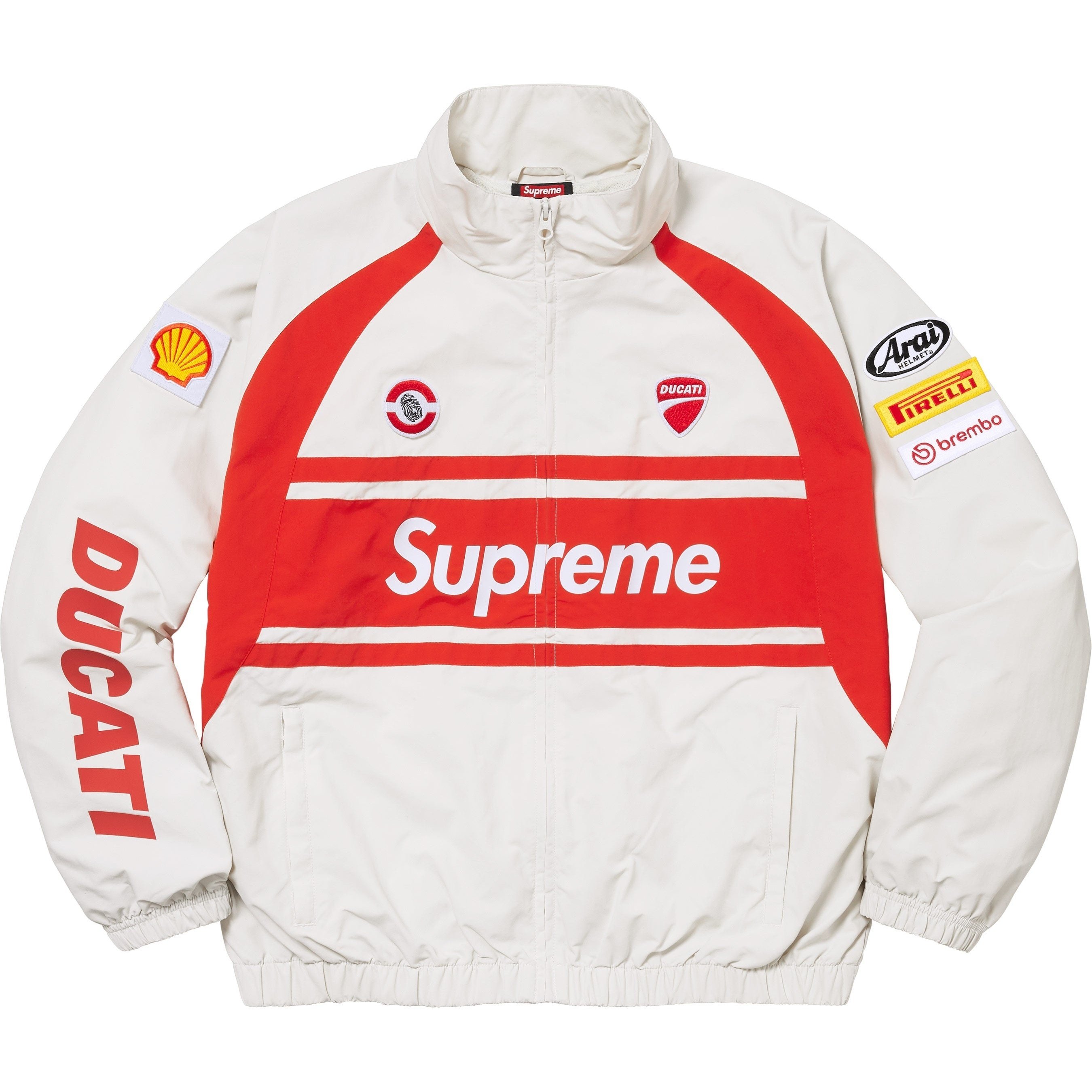 Supreme Supreme Ducati Track Jacket (SS24) - Light Grey - $248