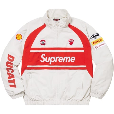 Supreme Supreme®/Ducati® Track Jacket - Light Grey