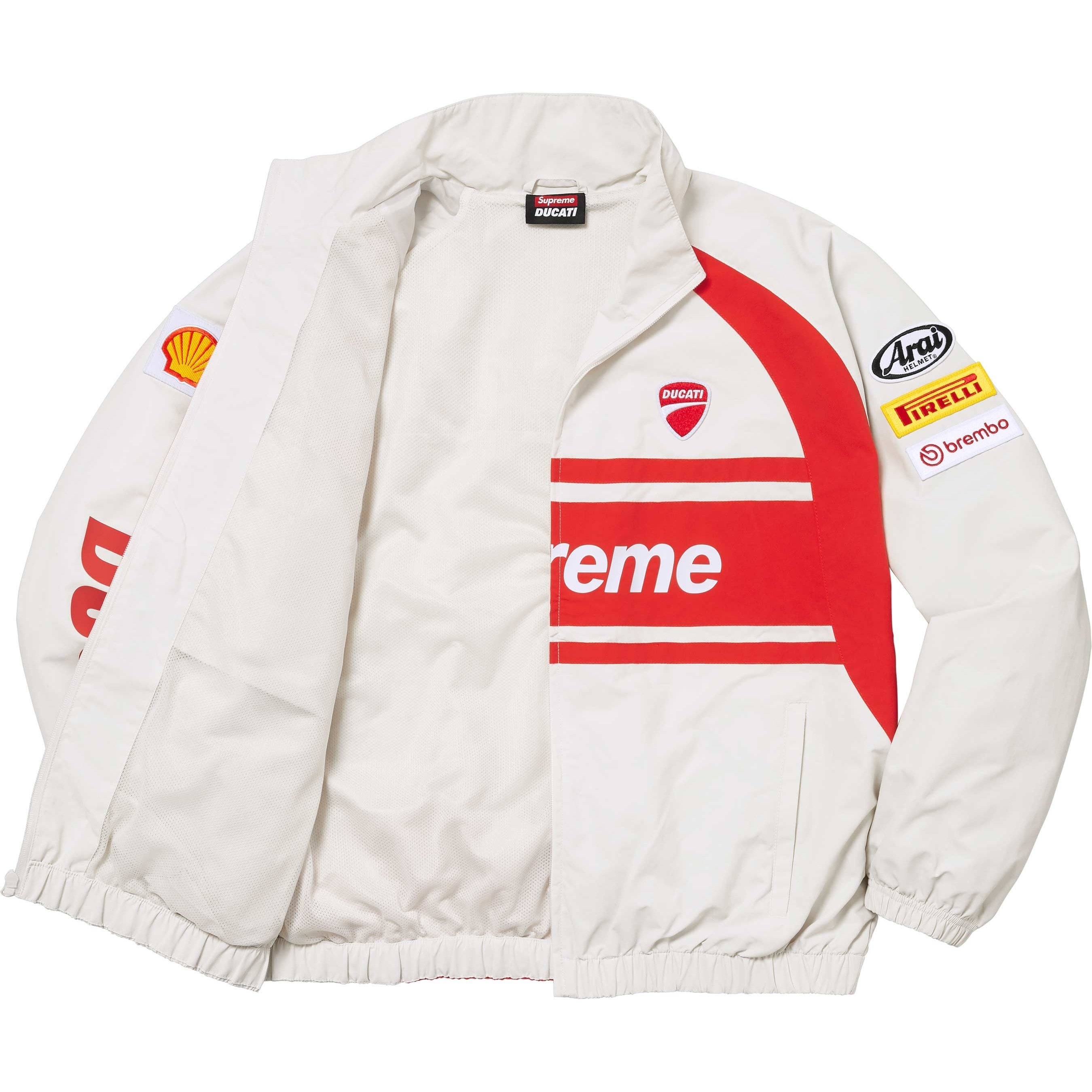 Supreme Supreme Ducati Track Jacket (SS24) - Light Grey - $248