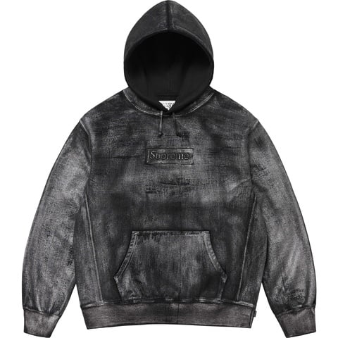 Supreme Supreme®/MM6 Maison Margiela Foil Box Logo Hooded Sweatshirt - Black