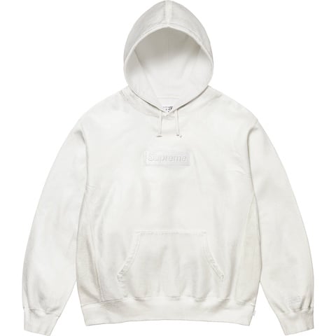 Supreme Supreme®/MM6 Maison Margiela Foil Box Logo Hooded Sweatshirt - White