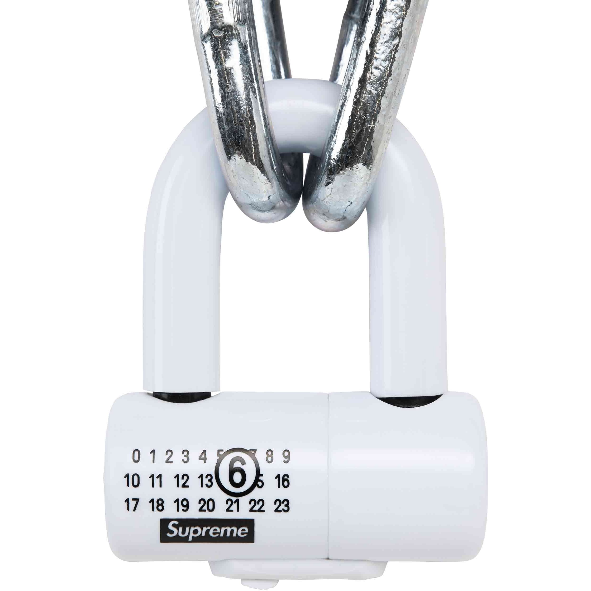 Supreme Supreme MM6 Maison Margiela Kryptonite Chain + Disc Lock (SS24) - White - $268