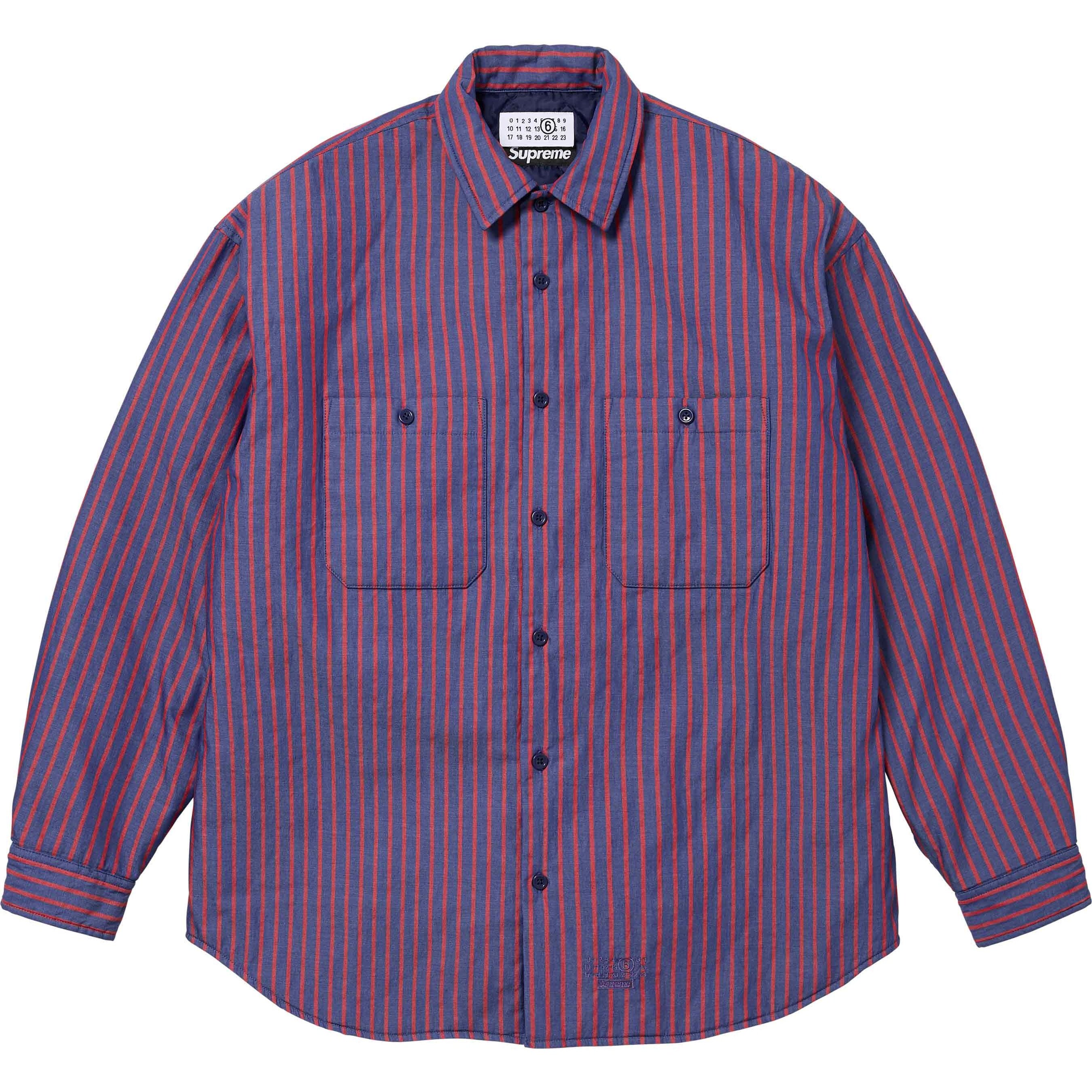 Supreme Supreme MM6 Maison Margiela Padded Shirt (SS24) - Stripe - $168
