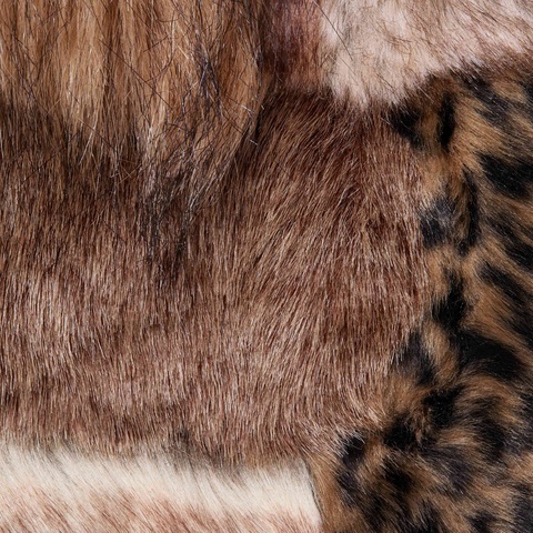 Supreme Supreme®/MM6 Maison Margiela Patchwork Faux Fur Coat - Brown