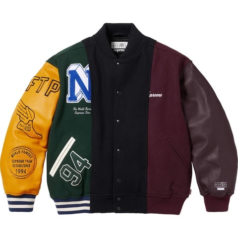 Supreme®/MM6 Maison Margiela Split Varsity Jacket - Supreme