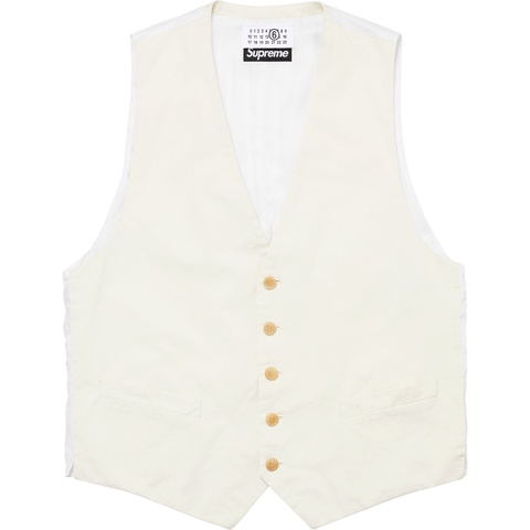 Supreme Supreme®/MM6 Maison Margiela Washed Cotton Suit Vest - Cream