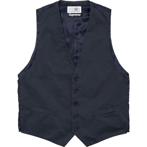 Supreme Supreme®/MM6 Maison Margiela Washed Cotton Suit Vest - Navy