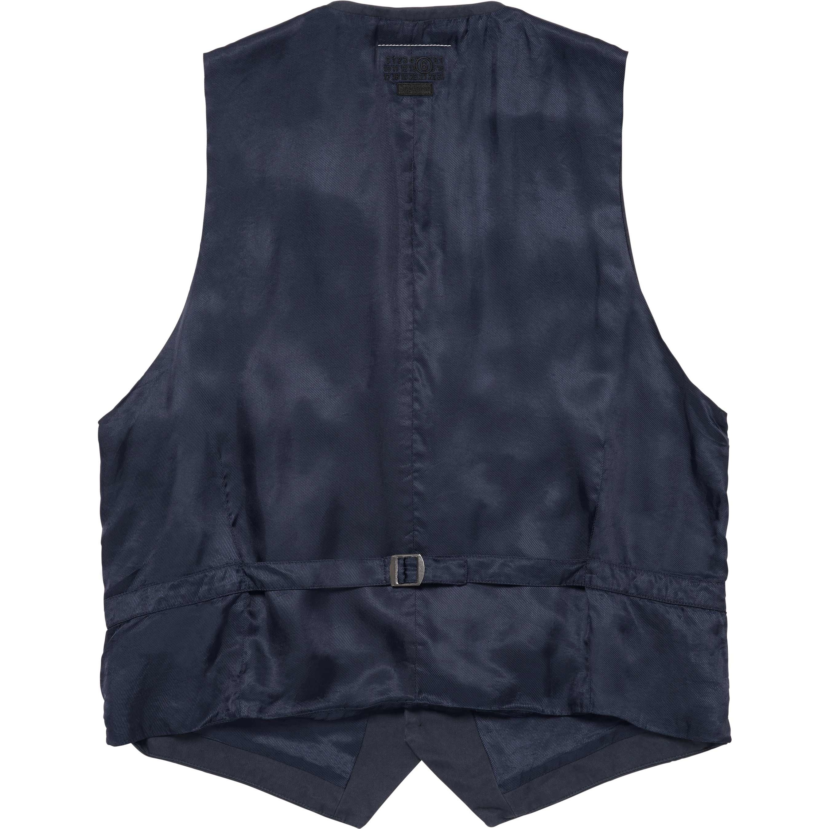 スーツ Supreme x MM6 Washed Cotton Suit Vest Supreme MM6 Maison Margiela Washed Cotton Suit Vest Navy