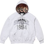 Supreme Supreme MM6 Maison Margiela Zip Up Hooded Sweatshirt (SS24) - Ash Grey