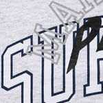 Supreme Supreme MM6 Maison Margiela Zip Up Hooded Sweatshirt (SS24) - Ash Grey