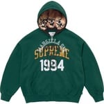 Supreme Supreme MM6 Maison Margiela Zip Up Hooded Sweatshirt (SS24) - Dark Green