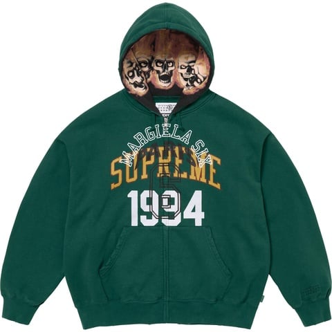Supreme Supreme®/MM6 Maison Margiela Zip Up Hooded Sweatshirt - Dark Green