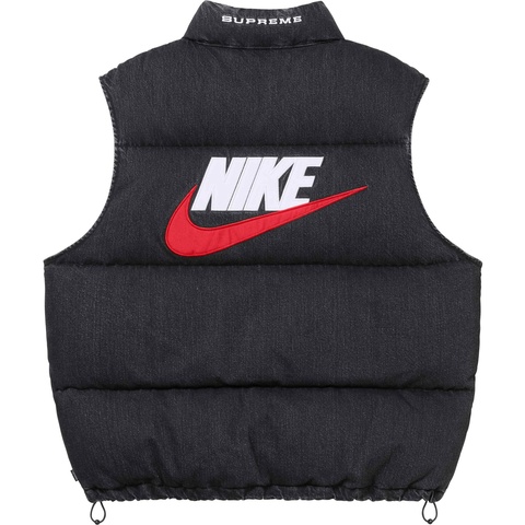 Supreme Supreme®/Nike® Denim Puffer Vest - Black