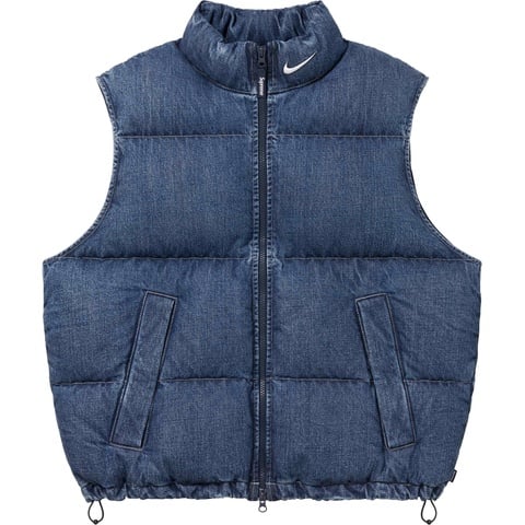 Supreme®/Nike® Denim Puffer Vest - Supreme