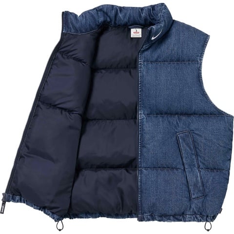 Supreme®/Nike® Denim Puffer Vest - Supreme