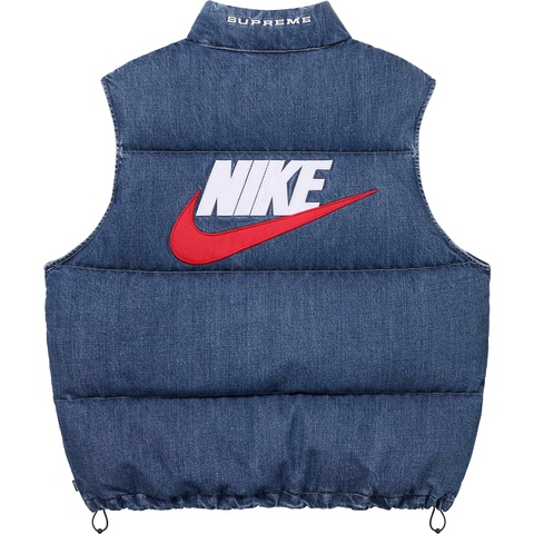 Supreme Supreme®/Nike® Denim Puffer Vest - Indigo