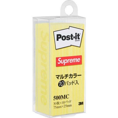 Supreme Post-Its (10 Pack) X 4個セット Supreme®/Post-its® (10 Pack) - spring/summer 2024 - Supreme