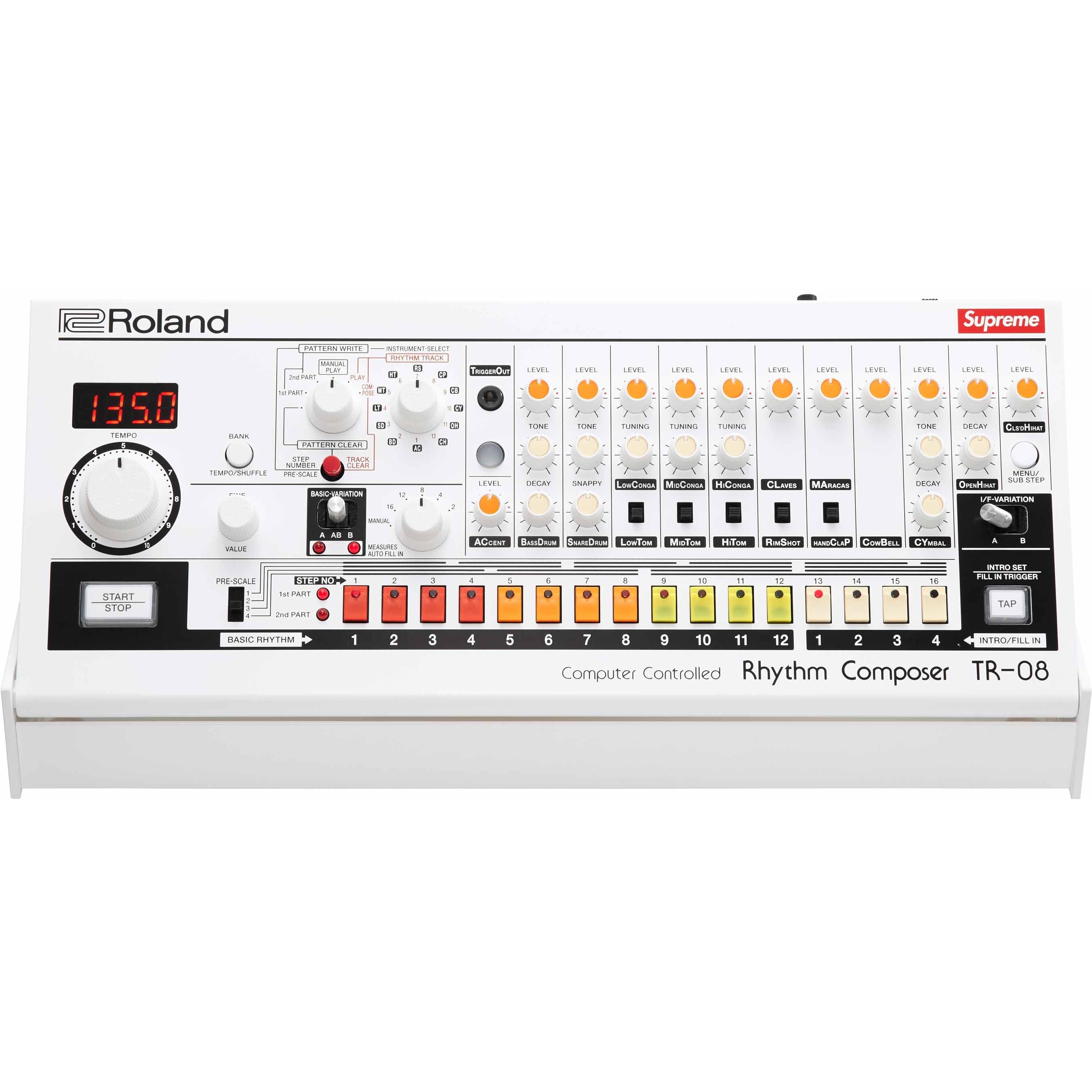 Supreme Supreme Roland TR-08 Rhythm Composer (SS24) - White - $568