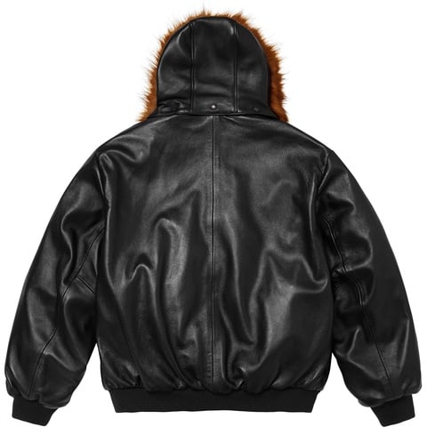 Supreme®/Schott® Hooded Leather Bomber Jacket - Supreme