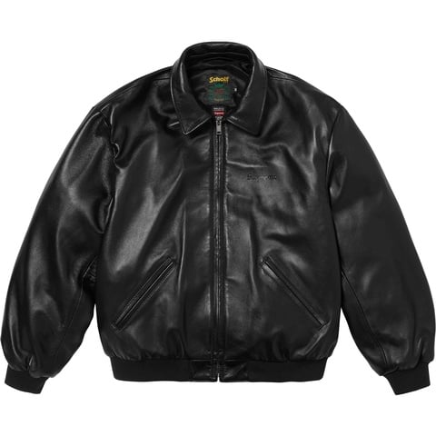Supreme®/Schott® Hooded Leather Bomber Jacket - Supreme