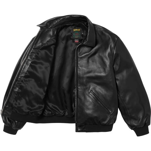 Supreme®/Schott® Hooded Leather Bomber Jacket - Supreme