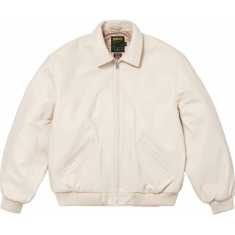 Supreme®/Schott® Hooded Leather Bomber Jacket - Supreme