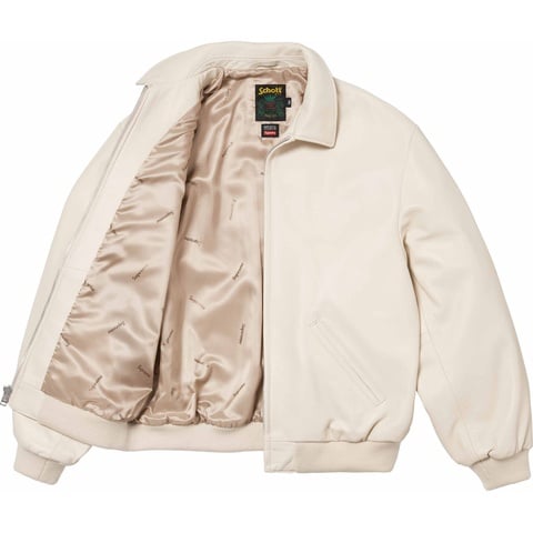 Supreme®/Schott® Hooded Leather Bomber Jacket - Supreme