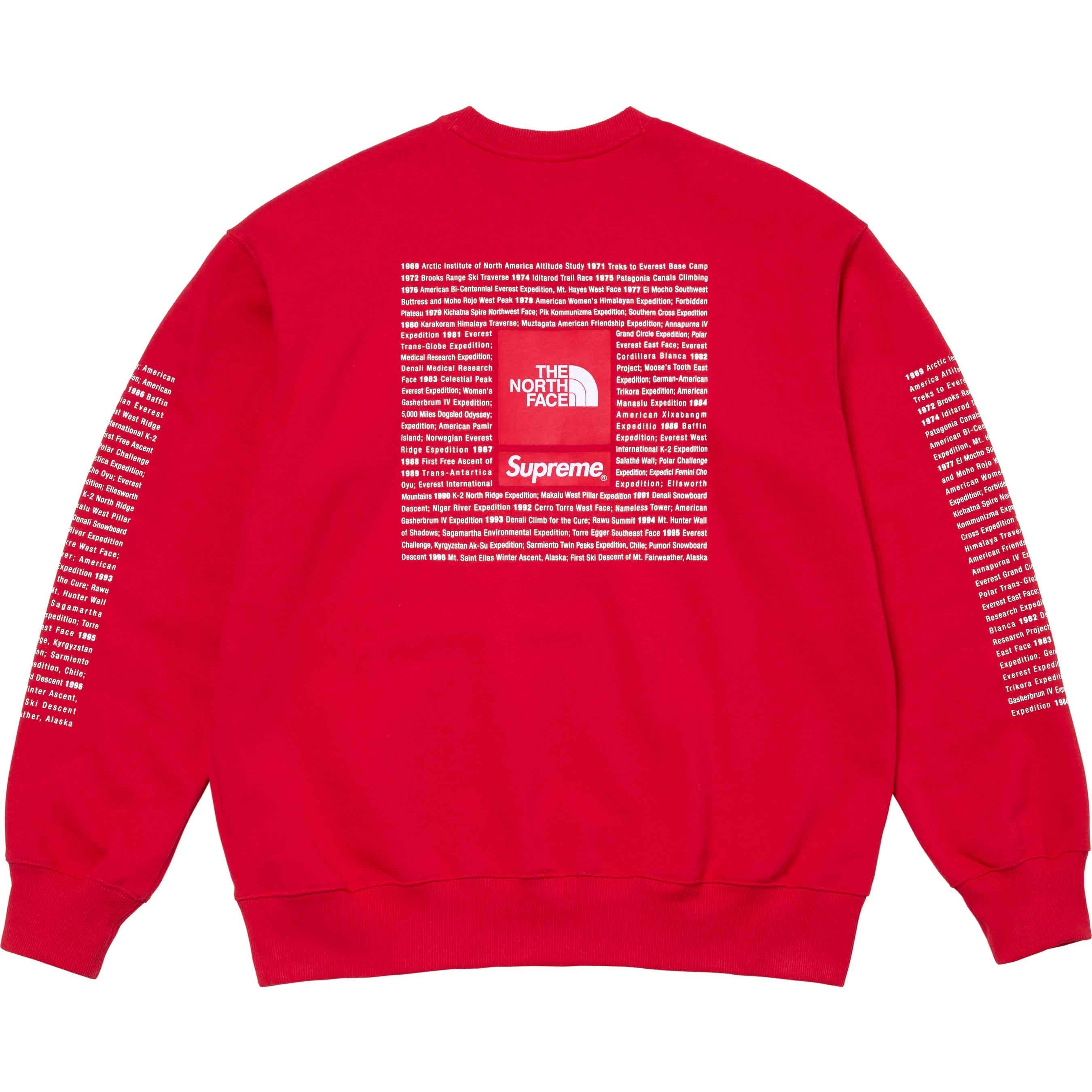 Supreme Supreme The North Face Crewneck (SS24) - Red - $138