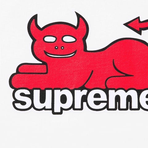 Supreme Supreme/Toy Machine Devil Cat Tee - White