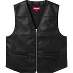 Supreme Supreme Toy Machine Faux Leather Vest (SS24) - Black