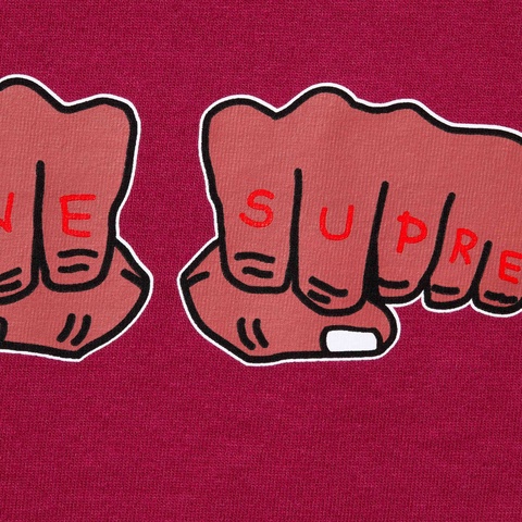 Supreme Supreme/Toy Machine Fist Tee - Cardinal
