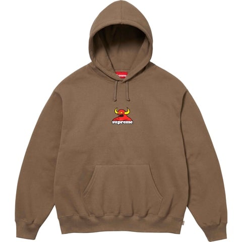 Supreme Supreme/Toy Machine Hooded Sweatshirt - Dusty Brown